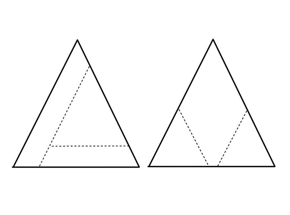 Abstract Triangles Diagram 1 abstract triangle template