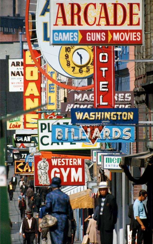 Photograph of a busy street filled with 