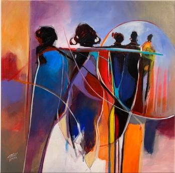 Figurative abstract painting