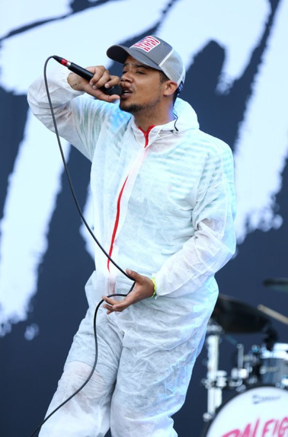 Photograph of Raleigh Ritchie performing at Wireless Festival 2015