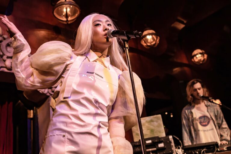Photograph of Rina Sawayama performing at Bardot Hollywood in Los Angeles, California, on Monday, April 30, 2018