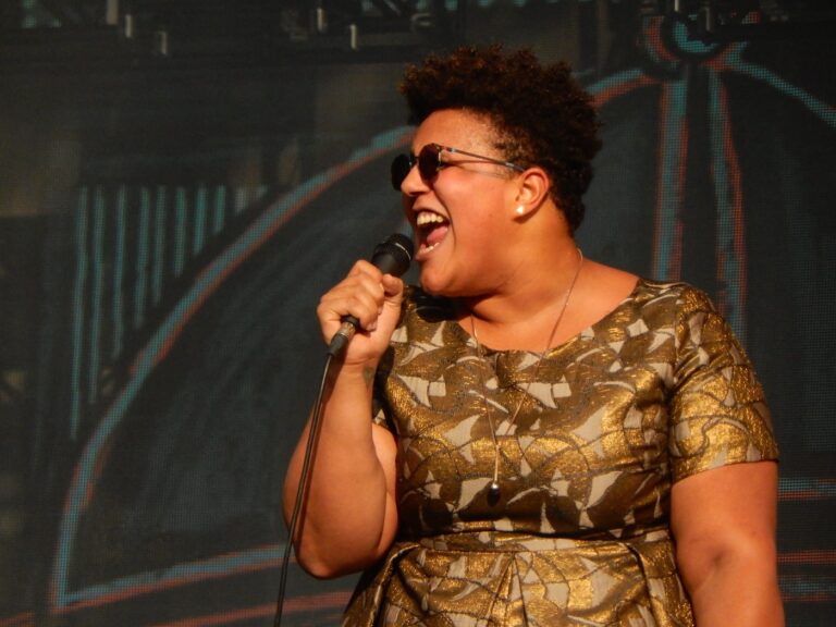 Photograph of Brittany Howard singing