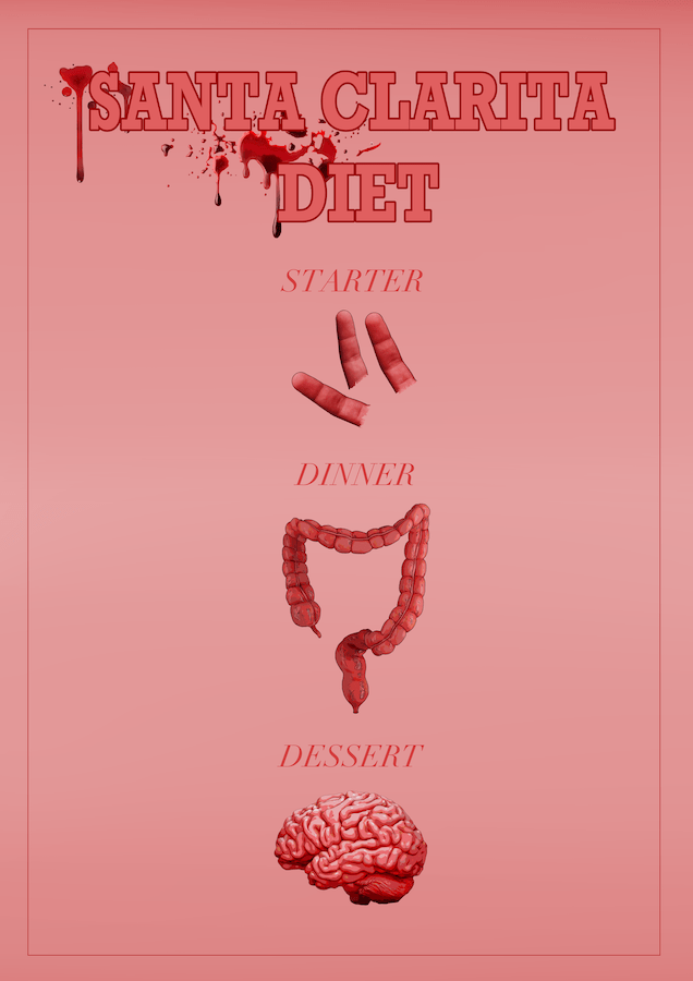 Poster design for the TV show - set out like a menu